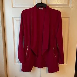Red loose blazer size small